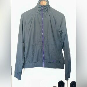 Under Armour Full Zip Jacket Lightweight Semi-Fitted Grey Purple Size Small